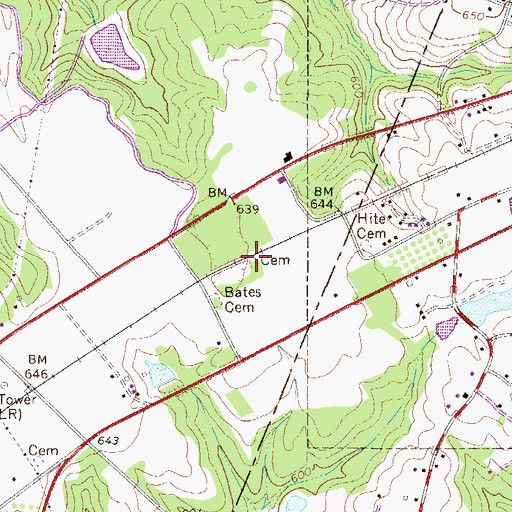 Topographic Map of Norris Cemetery, SC