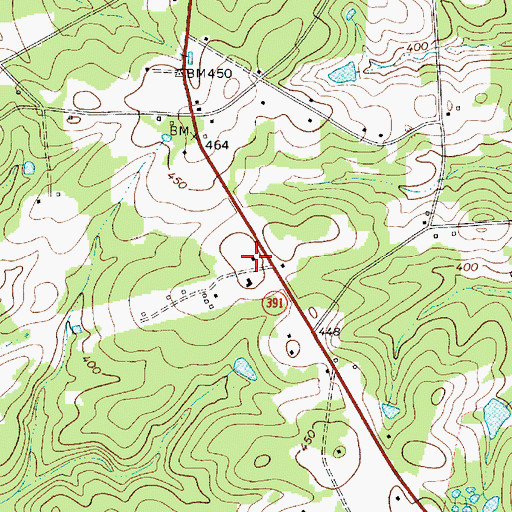 Topographic Map of Philippi School (historical), SC