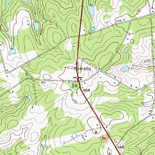 Topographic Map of Pleasant Grove School (historical), SC