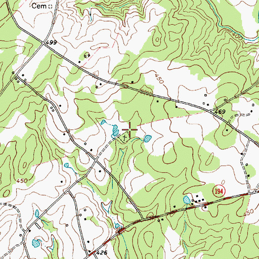 Topographic Map of Providence Church (historical), SC