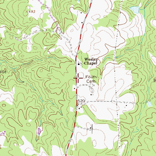 Topographic Map of Providence School (historical), SC