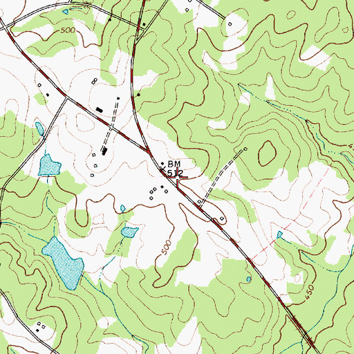 Topographic Map of Red Hill School (historical), SC