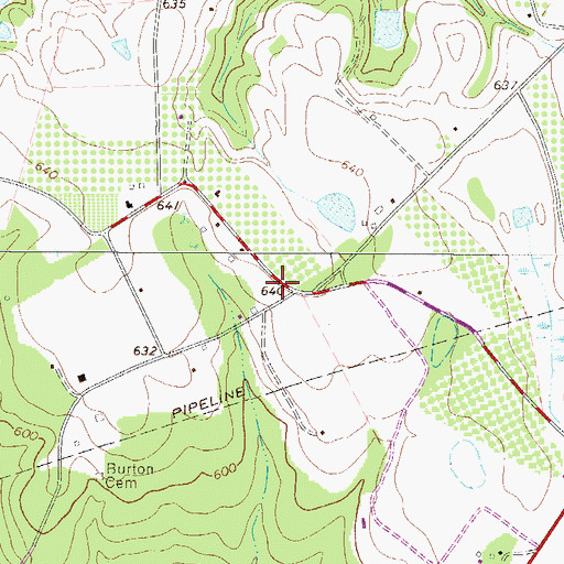 Topographic Map of Saluda Rosenwald School (historical), SC