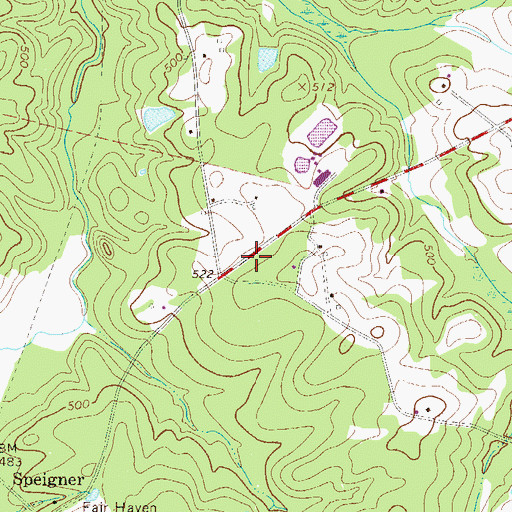 Topographic Map of Sumter School (historical), SC
