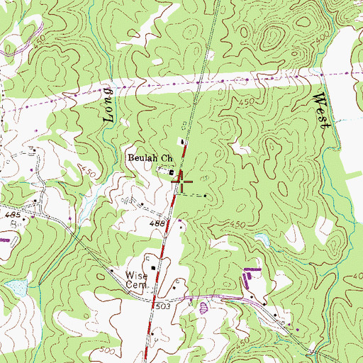 Topographic Map of Tillman School (historical), SC