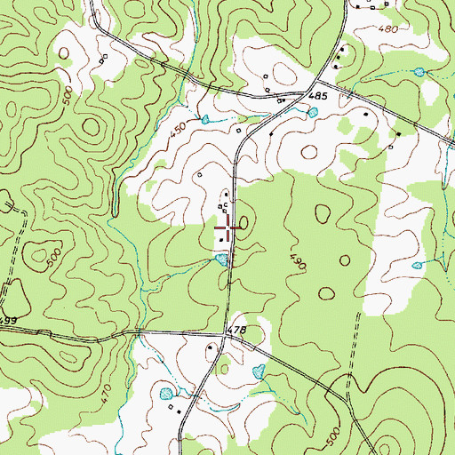 Topographic Map of Traywick Church (historical), SC