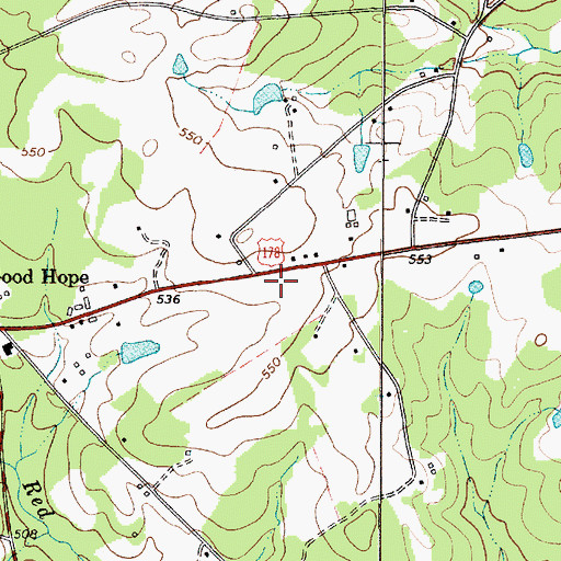Topographic Map of Trinity Rosenwald School (historical), SC