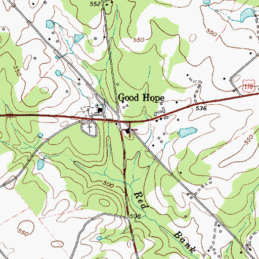 Topographic Map of Trinity School (historical), SC
