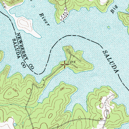 Topographic Map of Wyses Ferry, SC