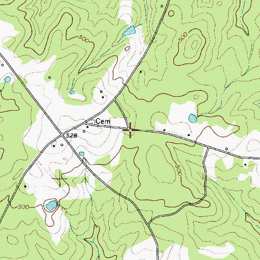 Topographic Map of Zoar School (historical), SC