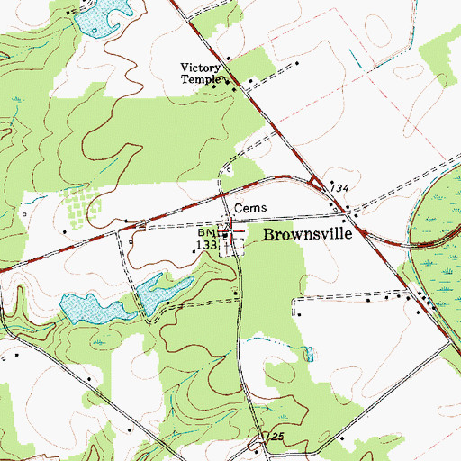 Topographic Map of Bethlehem Church, SC