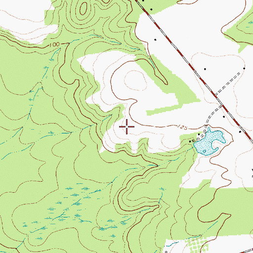 Topographic Map of Brownsville School (historical), SC