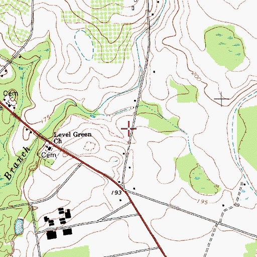 Topographic Map of Dargan School (historical), SC