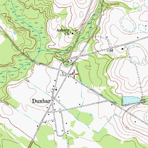 Topographic Map of Dunbar School (historical), SC