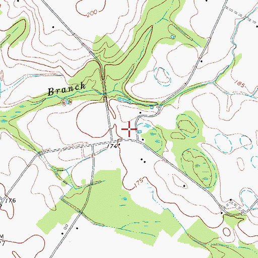Topographic Map of Harmony School (historical), SC