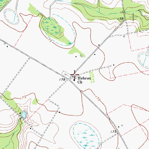 Topographic Map of Hebron Academy (historical), SC