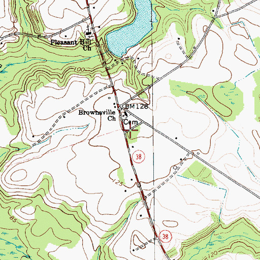 Topographic Map of Key School (historical), SC