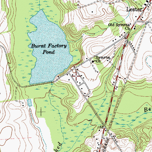 Topographic Map of Lester School (historical), SC
