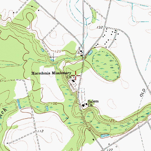Topographic Map of Macedonia School (historical), SC