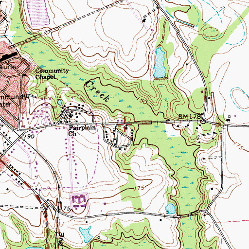 Topographic Map of McCall School (historical), SC