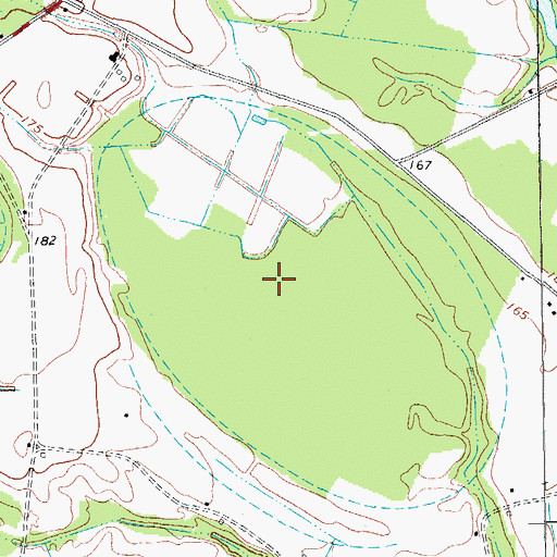 Topographic Map of McLaurin Bay, SC