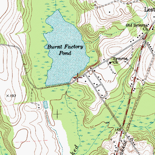 Topographic Map of Moores Mill (historical), SC