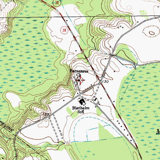Topographic Map of Parnassus School (historical), SC