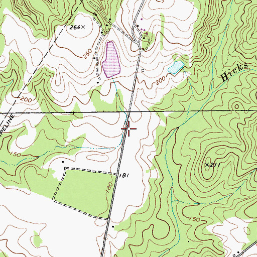 Topographic Map of Pegues School (historical), SC