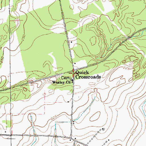 Topographic Map of Roper Grove School (historical), SC