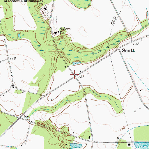 Topographic Map of Salem, SC