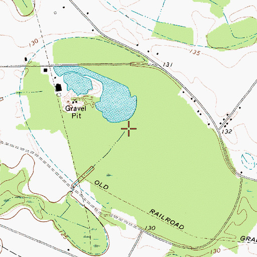 Topographic Map of Sandhill Bay, SC