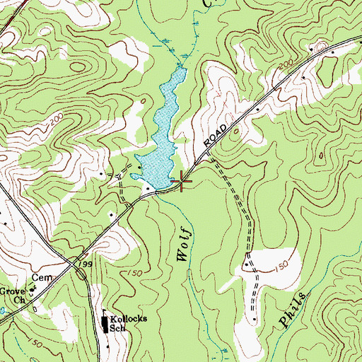 Topographic Map of Smiths Mill (historical), SC