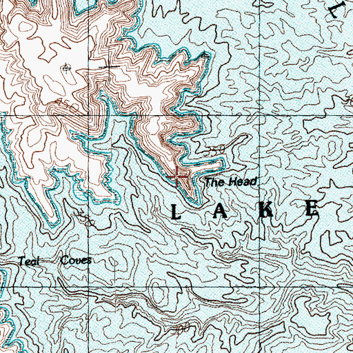Topographic Map of The Head, AZ