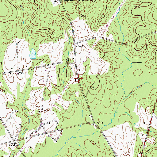 Topographic Map of White Creek School (historical), SC