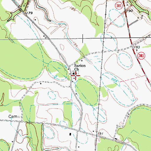 Topographic Map of Willis School (historical), SC