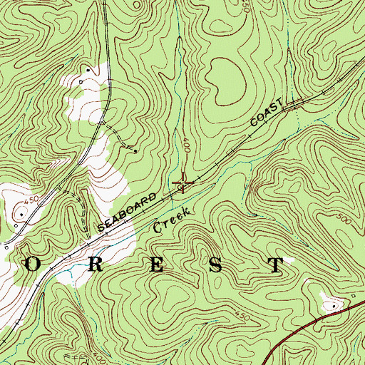 Topographic Map of Ada (historical), SC