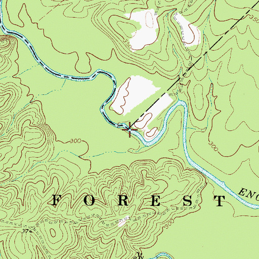Topographic Map of Avery Ford, SC