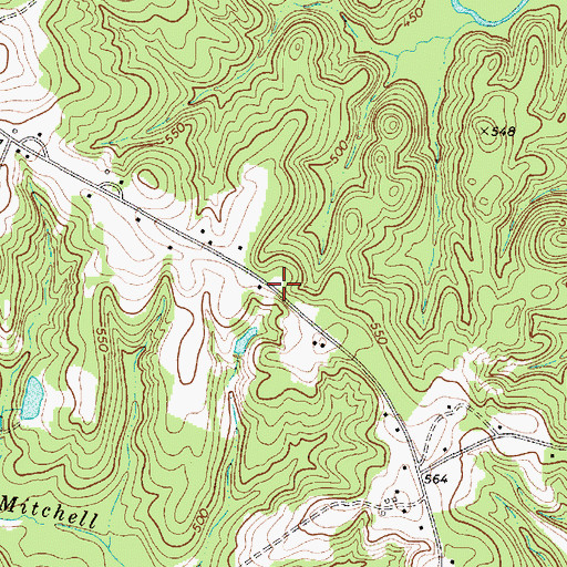 Topographic Map of Barkham School (historical), SC
