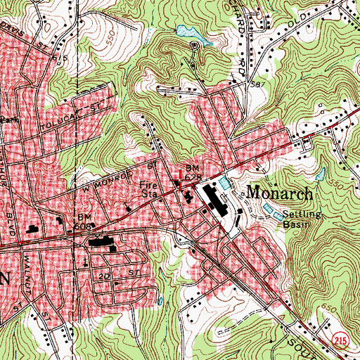 Topographic Map of Bethel United Methodist Church, SC