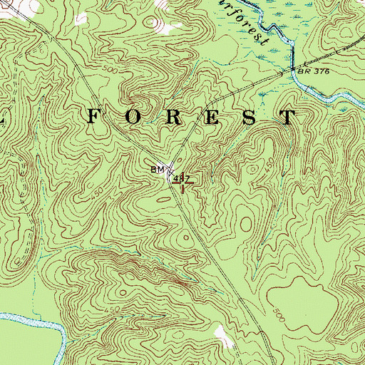 Topographic Map of Bishop School (historical), SC