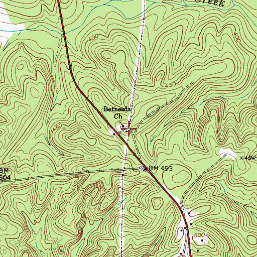 Topographic Map of Black School (historical), SC
