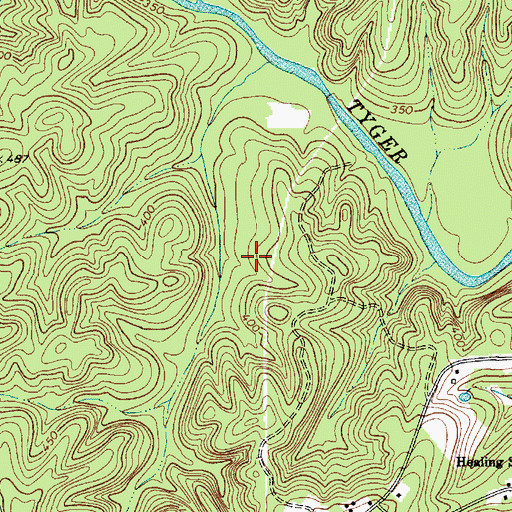 Topographic Map of Briggs Cemetery, SC
