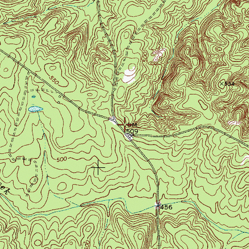 Topographic Map of Canaan School (historical), SC