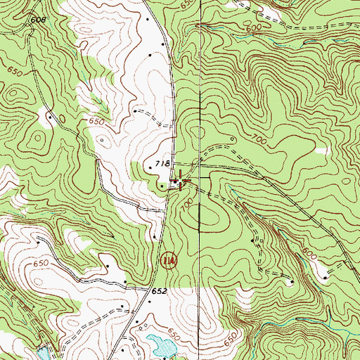 Topographic Map of Church of God, SC