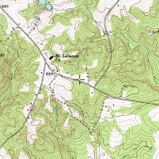 Topographic Map of Colerain School (historical), SC