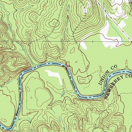 Topographic Map of David Sims Ferry (historical), SC