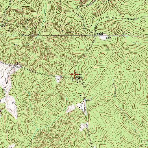 Topographic Map of Douglas School (historical), SC