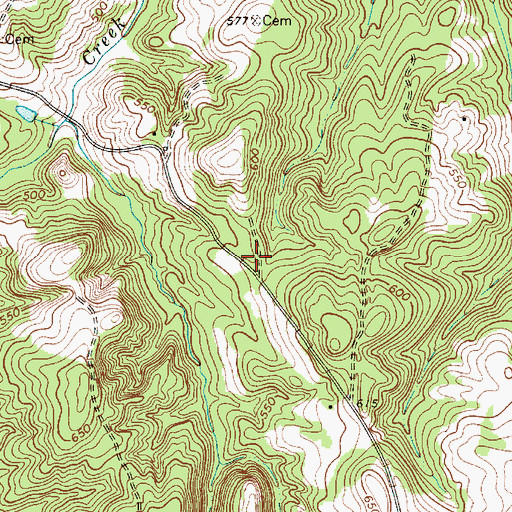 Topographic Map of Ebenezer School (historical), SC