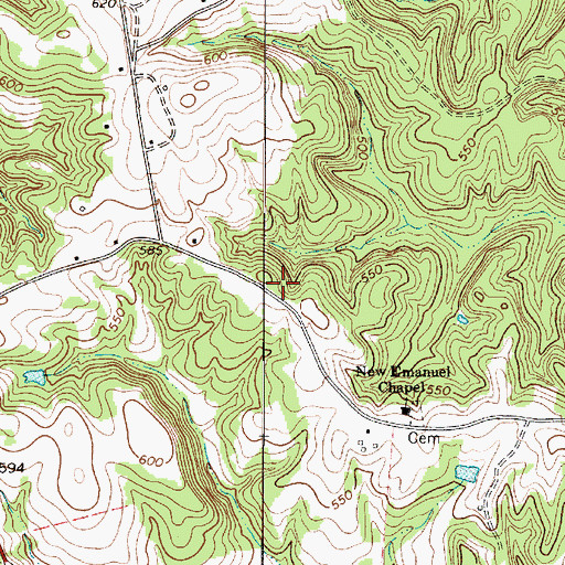 Topographic Map of Emmanuel School (historical), SC