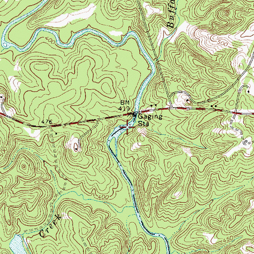 Topographic Map of Fairforest Shoal, SC